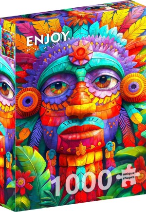 Enjoy: Floral Totem (1000) verticale puzzel