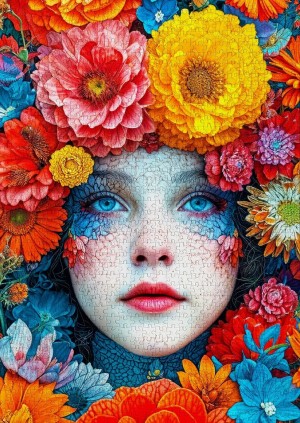 Enjoy: Floral Grasp (1000) verticale puzzel