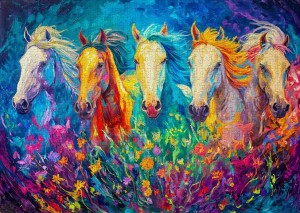 Enjoy: Bright Galloping (1000) paardenpuzzel