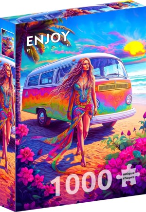 Enjoy: Hippie at Heart (1000) verticale puzzel