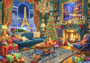 Bluebird: Christmas in Paris (1000) kerstpuzzel