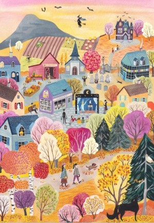 Pieces and Peace: The Magic of Autumn (1000) verticale puzzel