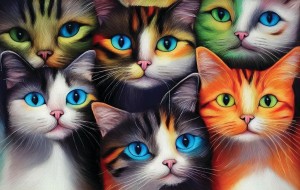 SunsOut: Six Cats the Cat lady Fantasy (550) kattenpuzzel