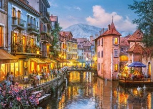 Cherry Pazzi: Evening in Annecy (1000) legpuzzel