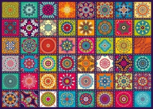 Cherry Pazzi: Ornamental Squares (1000) legpuzzel