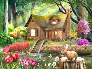 SunsOut: Cabin Retreat (1000) legpuzzel