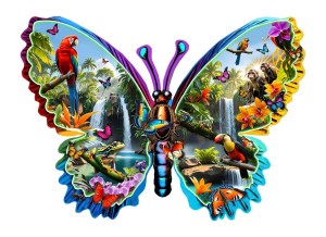 SunsOut: Forest Creatures (1000) shaped puzzel