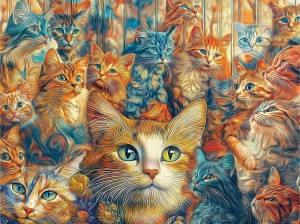 SunsOut: Designer Cats (1000) kattenpuzzel