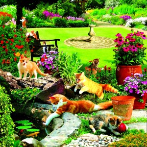 SunsOut: Garden Fisherman (500L) vierkante puzzel