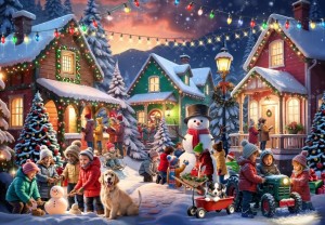 Bluebird: Christmas Neighborhood (1000) kerstpuzzel