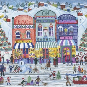 Alipson: Peace on Earth Christmas Village (1000) kerstpuzzel