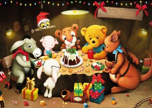 Yazz: Winnie Christmas (1000) kerstpuzzel