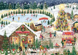 Falcon: Winter Village (1000) kerstpuzzel