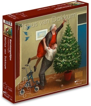 Art Revisited: Marius van Dokkum - Kerstengeltjes (1000) kerstpuzzel
