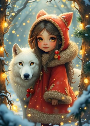 Bluebird: My Friend the Wolf (300XL) verticale puzzel