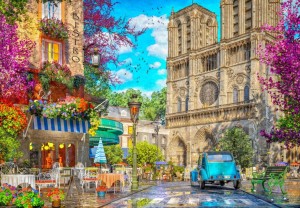 Bluebird: Notre Dame Afternoon (1000) legpuzzel