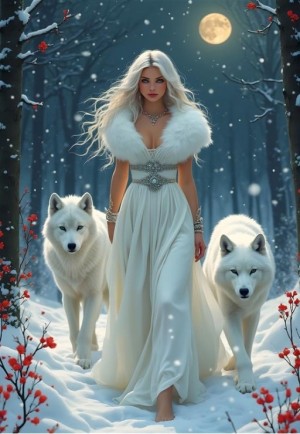 Bluebird: Wolf Queen (1000) verticale puzzel