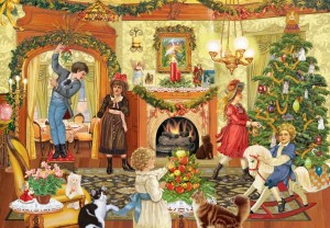 Grafika: Where should we hang the Mistletoe (1000) kerstpuzzel