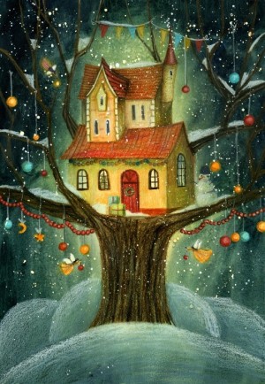Grafika: The Perched House (1000) verticale puzzel