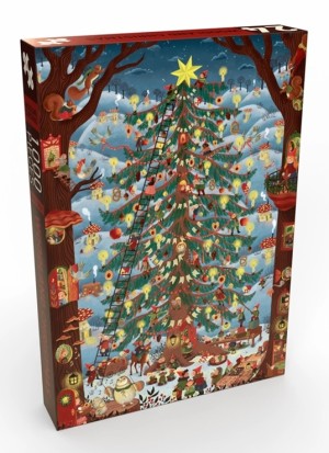 Penny Puzzle: Woodland Christmas (1000) verticale kerstpuzzel
