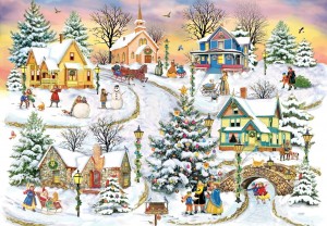 Grafika: Christmas in our Town (1000) kerstpuzzel