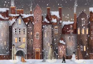 Grafika: The City under the Snow (1000) kerstpuzzel