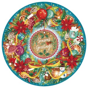 Gibsons: Seasons Greetings (500) ronde puzzel