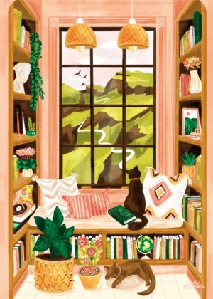 Pieces and Peace: Murmure Sure Les Collines (500) verticale puzzel