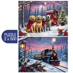 Bluebird: Christmas is Coming (2x500) kerstpuzzels