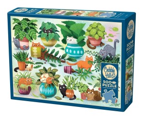 Cobble Hill: Cats vs Plants (500XL) legpuzzel