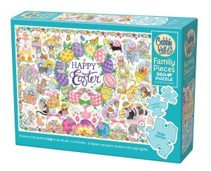 Cobble Hill: Happy Easter (350XL) familypuzzel