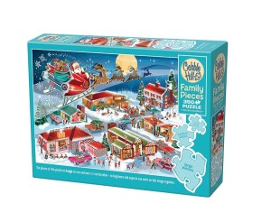 Cobble Hill: Santa's Flyby (350XL) familypuzzel
