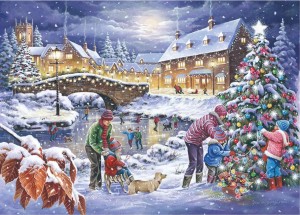 House of Puzzles: Twinkling Lights (250BIG) kerstpuzzel