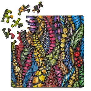 Curiosi: Regenboog Strengen - Goud (72) minipuzzel