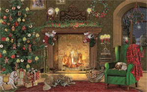 Coppenrath: Festive Xmas Fireplace (54) minpuzzel