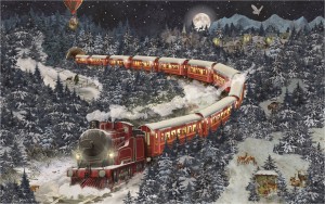 Coppenrath: Festive Xmas Christmas Train (54) minpuzzel