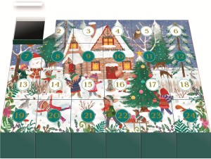 Coppenrath: Adventskalender Happy Wintertime (24x20) kerstpuzzel
