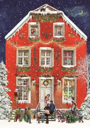 Coppenrath: Christmas at our Home (1000) verticale kerstpuzzel