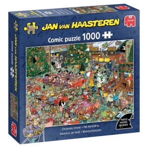 Jan van Haasteren: Het Kerstdiner (1000) kerstpuzzel