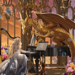 Grafika: The Dragon Virtuoso (1024) vierkante puzzel
