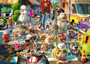 Ravensburger: The Dog Walker (1000) hondenpuzzel