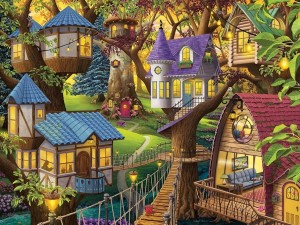 Ravensburger: Twilight in the Treetops (1500) legpuzzel