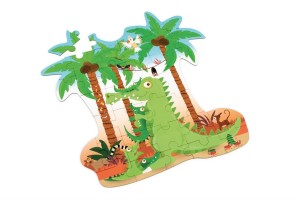 Scratch: Contour - Krokodil (36) kinderpuzzel