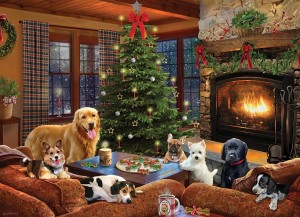 Cobble Hill: Furry Festivities (500XL) kerstpuzzel