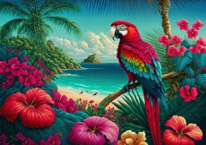 Mr Broccoli: Parrot Island (1000) legpuzzel