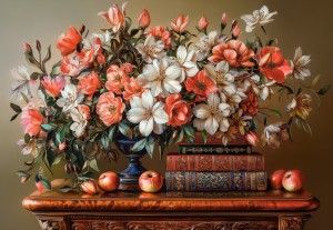 Castorland: Floral Evening (1000) legpuzzel
