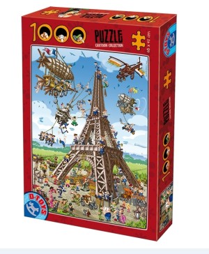 D-Toys: Eiffeltower (1000) SCHADE AAN DOOS OP = OP