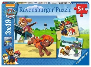 Ravensburger: Paw Patrol - Team op 4 poten (3x49) kinderpuzzels OP = OP