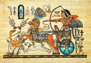 Grafika: Painting on Egyptian Papyrus (1000) legpuzzel