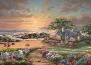 Schmidt: Thomas Kinkade - Seaside Cottage (1000) legpuzzel